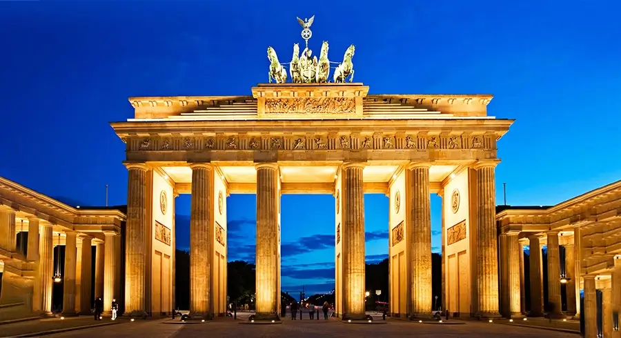 Brandenburg Gate - best known landmark of Germany