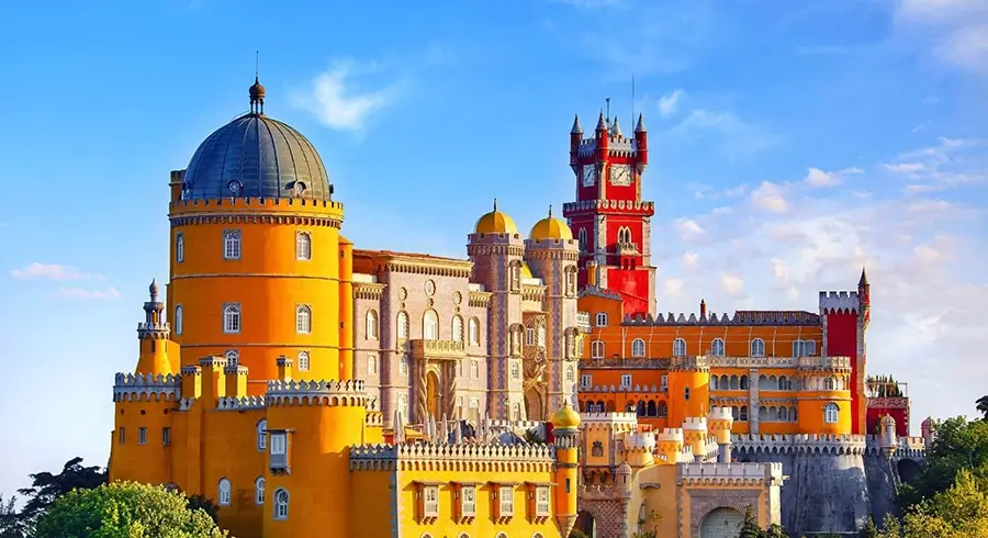Views of Pena palace - Which is Located in Sintra, Portugal