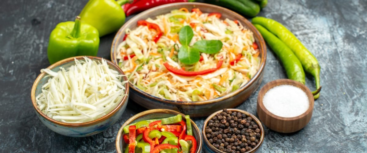 front-view-tasty-salad-with-fresh-vegetables-light-grey-table