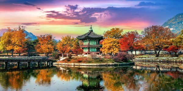 Gyeongbokgung Palace in autumn,South Korea.